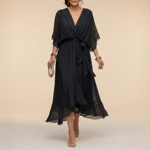 Monica – Kleid mit V-Ausschnitt