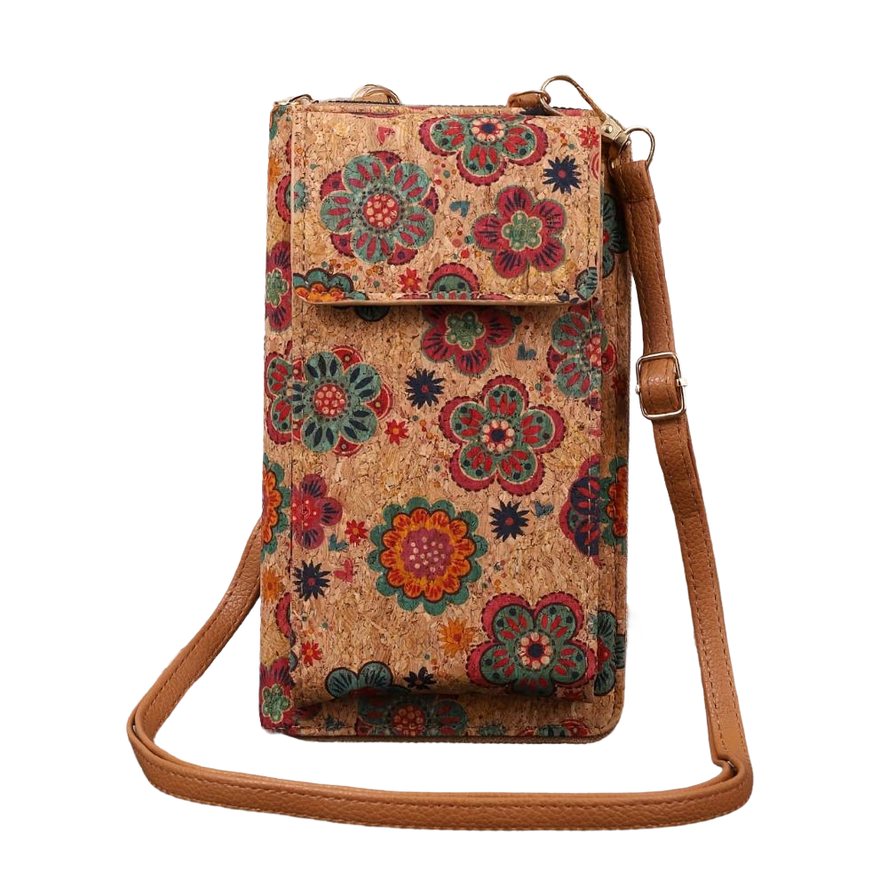 Lilla | Boho Blumen Umhängetasche