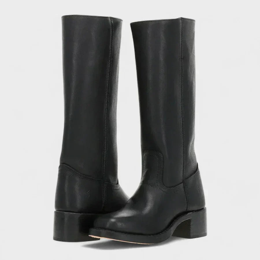 Vivia™ – Retro Lederstiefel