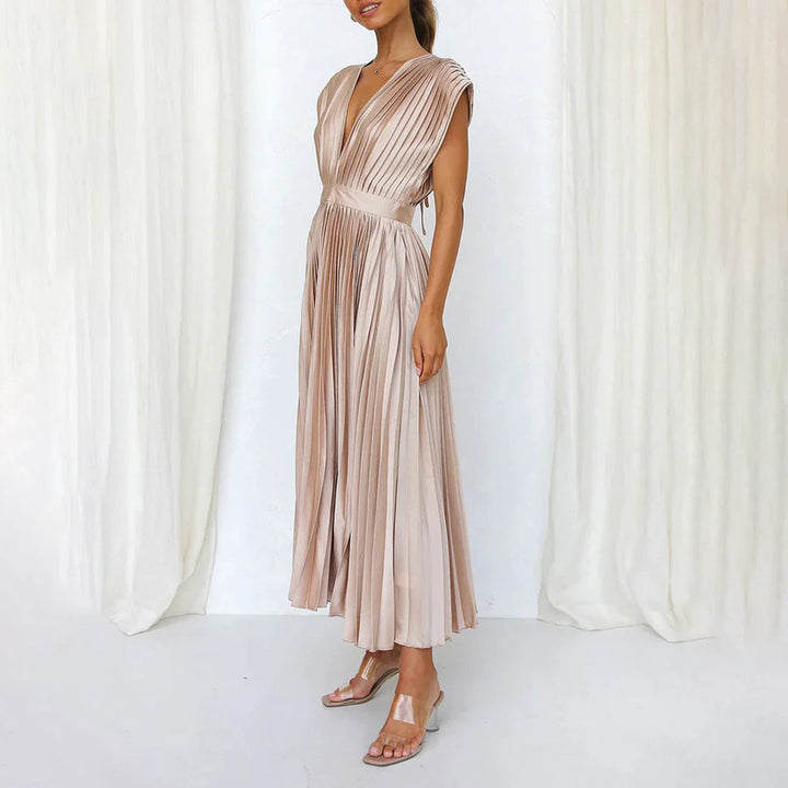 Marni™ | Zeitloses plissiertes Midikleid