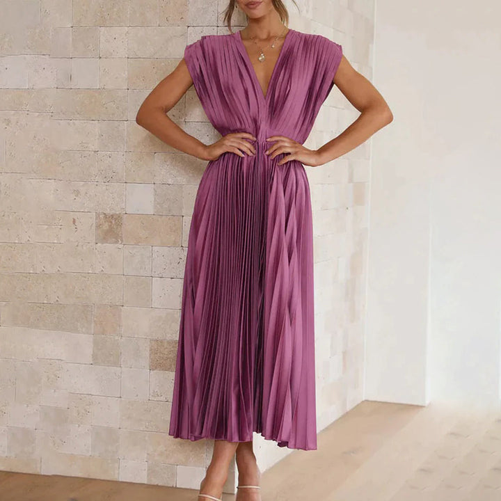 Marni™ | Zeitloses plissiertes Midikleid