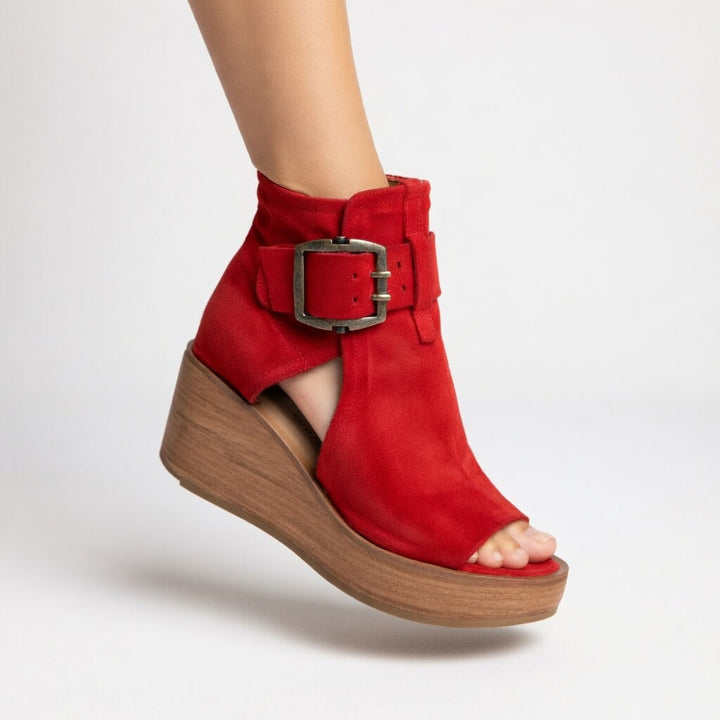 Orélisse™ – Moderne offene Keilabsatz-Stiefeletten