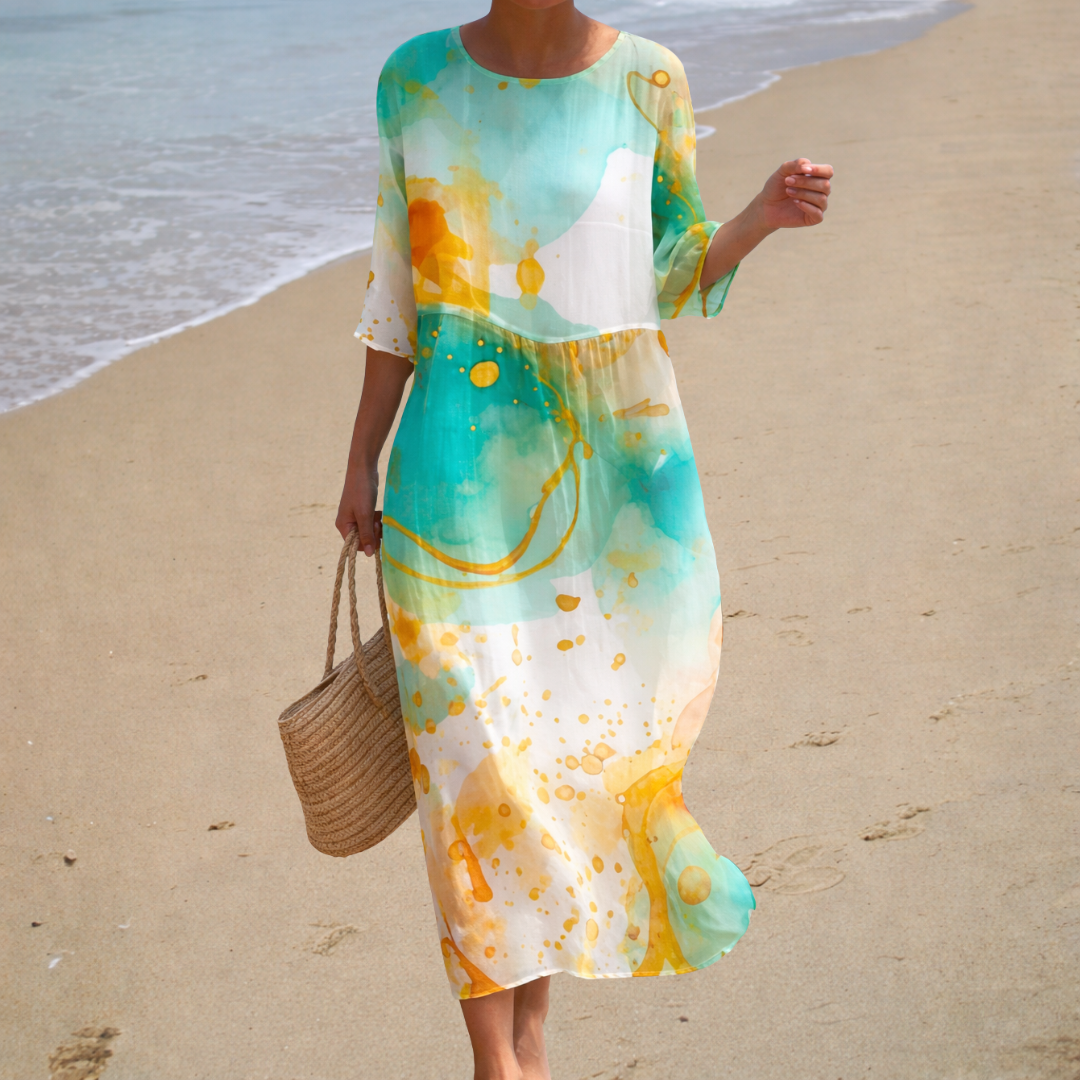 Aurore | Kleid Aquarell Leuchtend