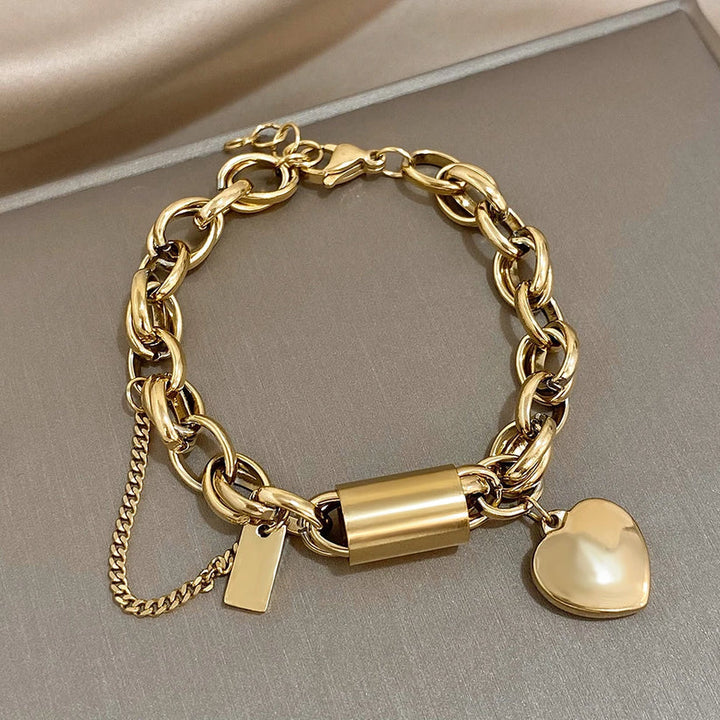 Heartened – Markante Gliederarmkette (1+1 GRATIS)