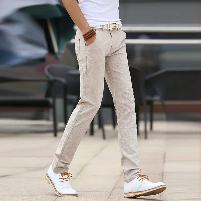 Michael – Schicke Leinenhose im Slim Fit