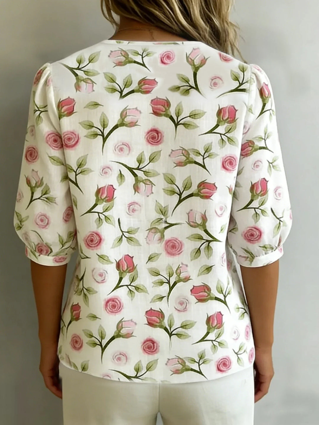 Elise – Florale Bluse