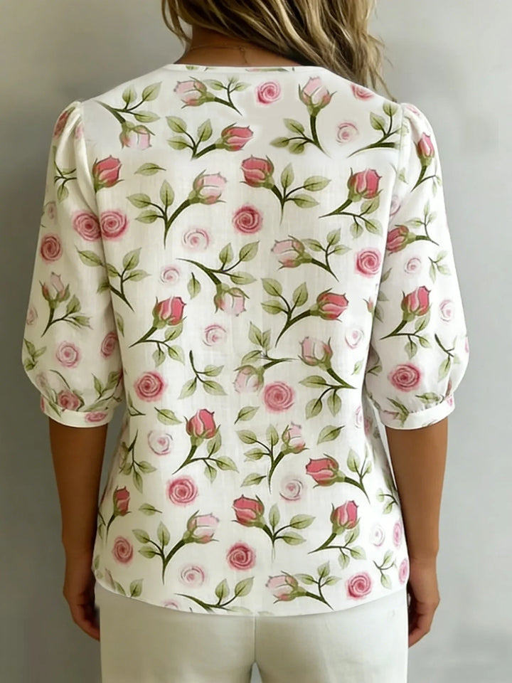 Elise – Florale Bluse
