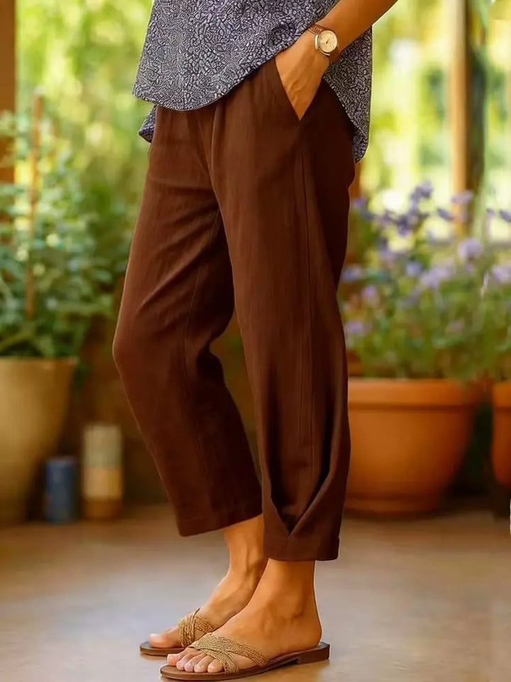Frances | Bequeme alltägliche Cropped Pants