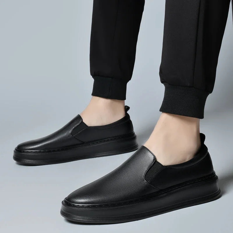 Leather Slip-On Shoes