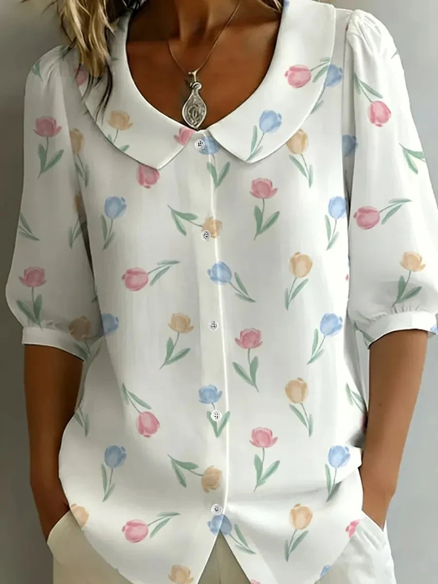 Elise – Florale Bluse