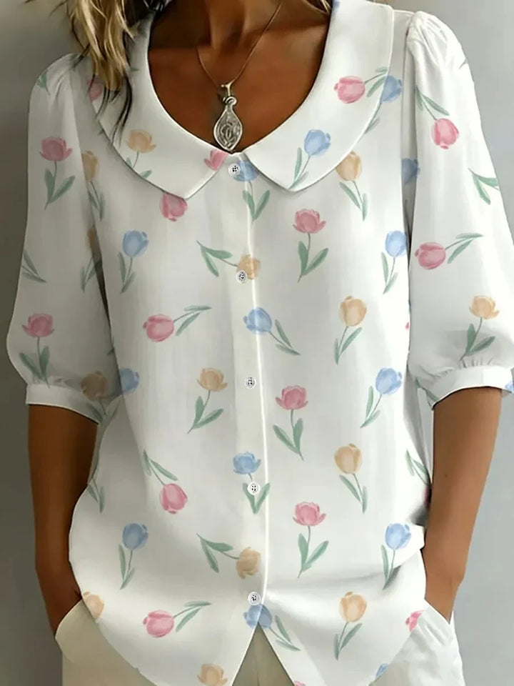 Elise – Florale Bluse