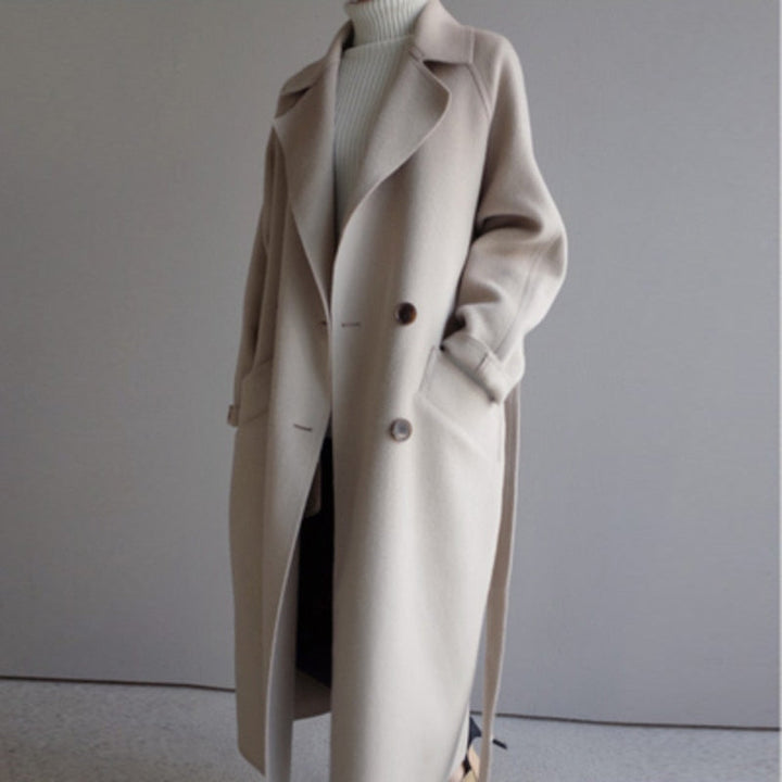 Michelle™ – Eleganter Langer Wollmantel für Damen