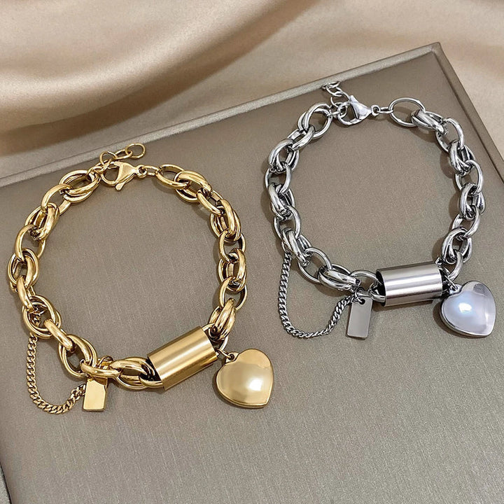 Heartened – Markante Gliederarmkette (1+1 GRATIS)