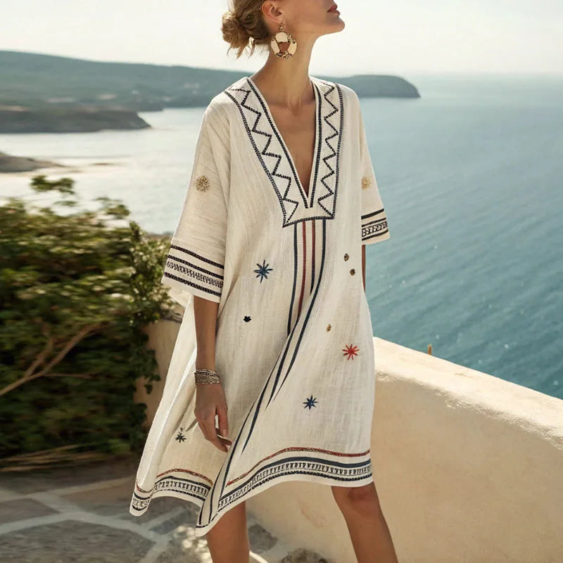 Naomi - Elegantes und vielseitiges Strandkleid für sommerliche Tage