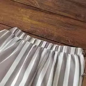 Sylvia | Bequeme gestreifte Hose mit weitem Bein
