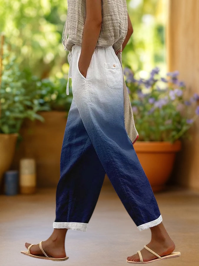 Solen | Relaxed Bohemian Print Knöchelhosen