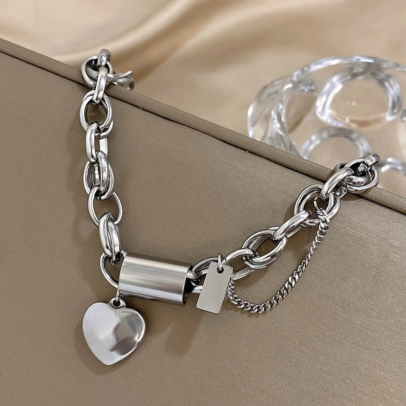 Heartened – Markante Gliederarmkette (1+1 GRATIS)