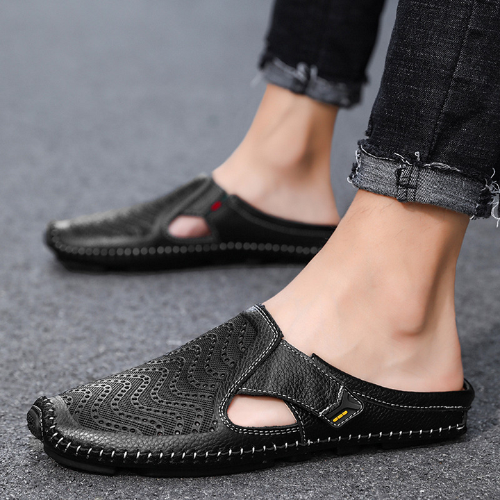 Breathable Italian Leather Sandals