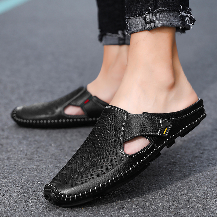Breathable Italian Leather Sandals