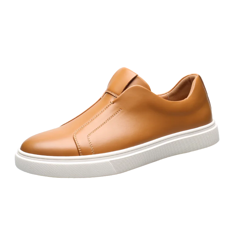 Casual Leather Slip-On Shoes