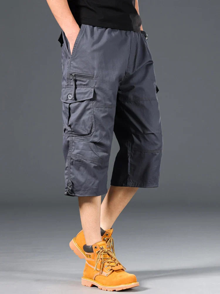 Christian – Lange Baumwoll-Cargo-Shorts