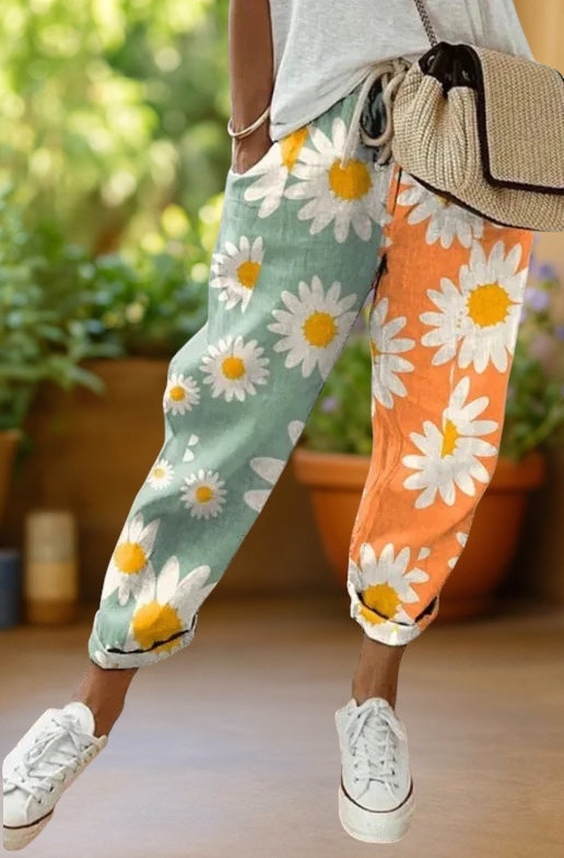 Solen | Relaxed Bohemian Print Knöchelhosen
