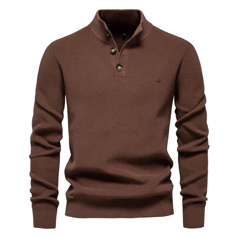 Kramer | Pullover für Männer mit Knopfleiste