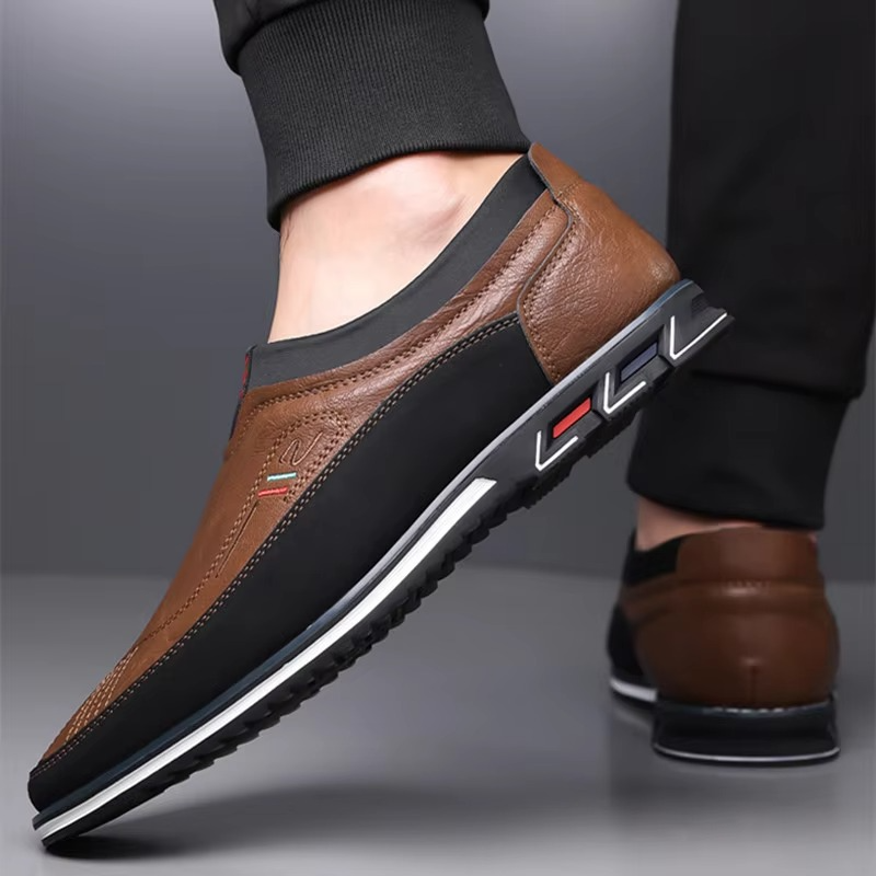 Leather Slip-On Business Shoes