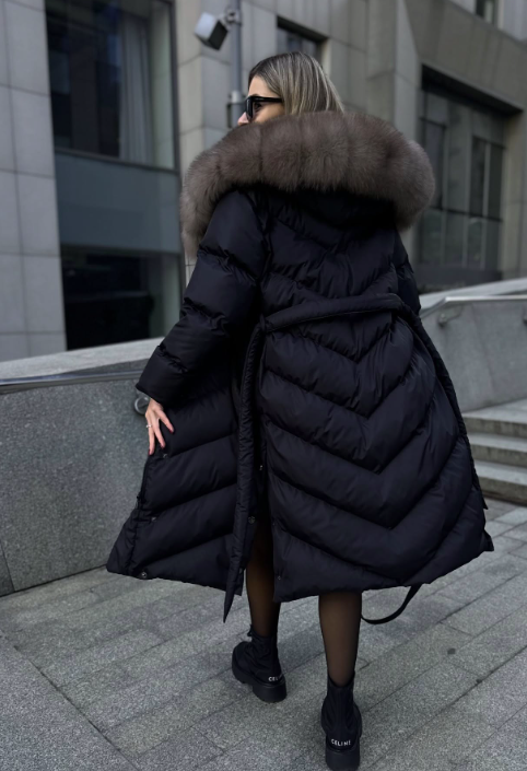 Christina | Elegante Casual-Jacke mit Kunstfellkragen