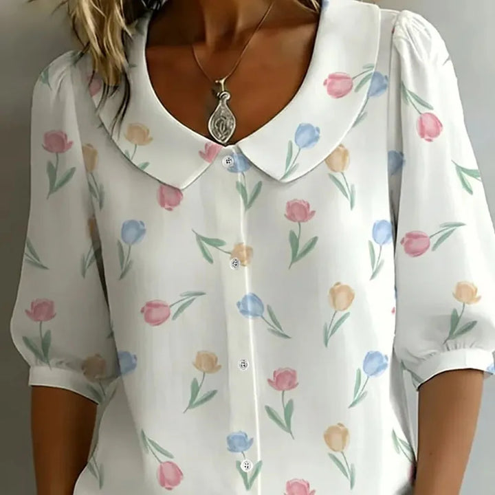 Elise – Florale Bluse