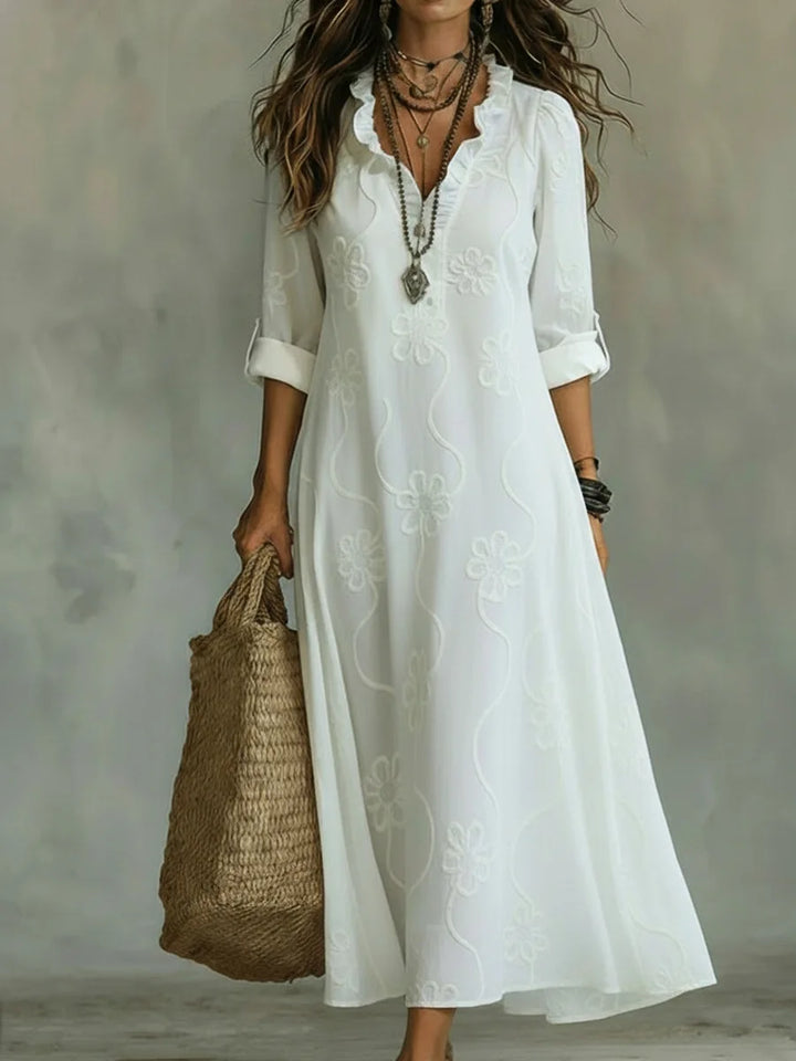 Sienna – Langes Sommerkleid mit Blumenmuster