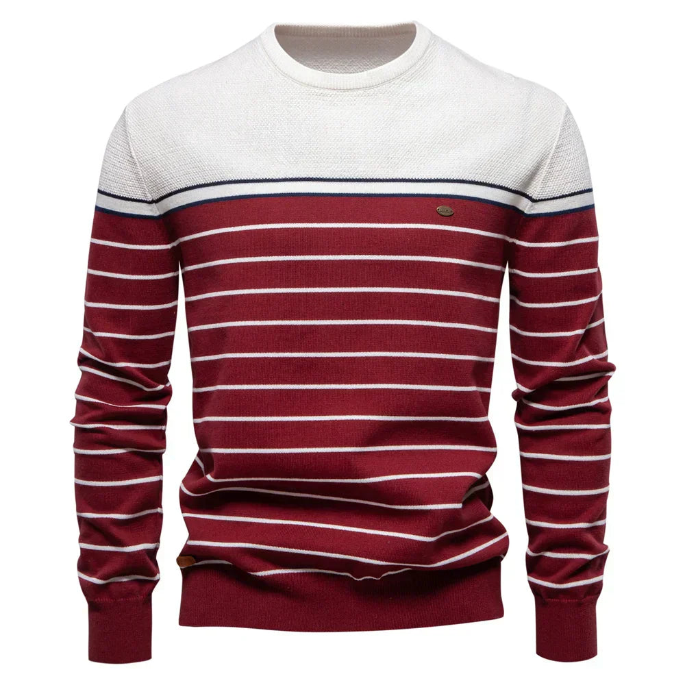 Kramer | Gestreifter Herrenpullover