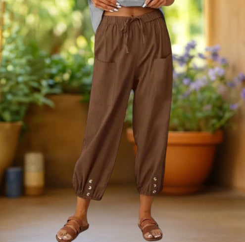 Aura | Zeitlos Weit geschnittene Hose mit weitem Bein