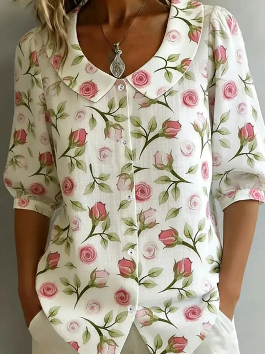 Elise – Florale Bluse