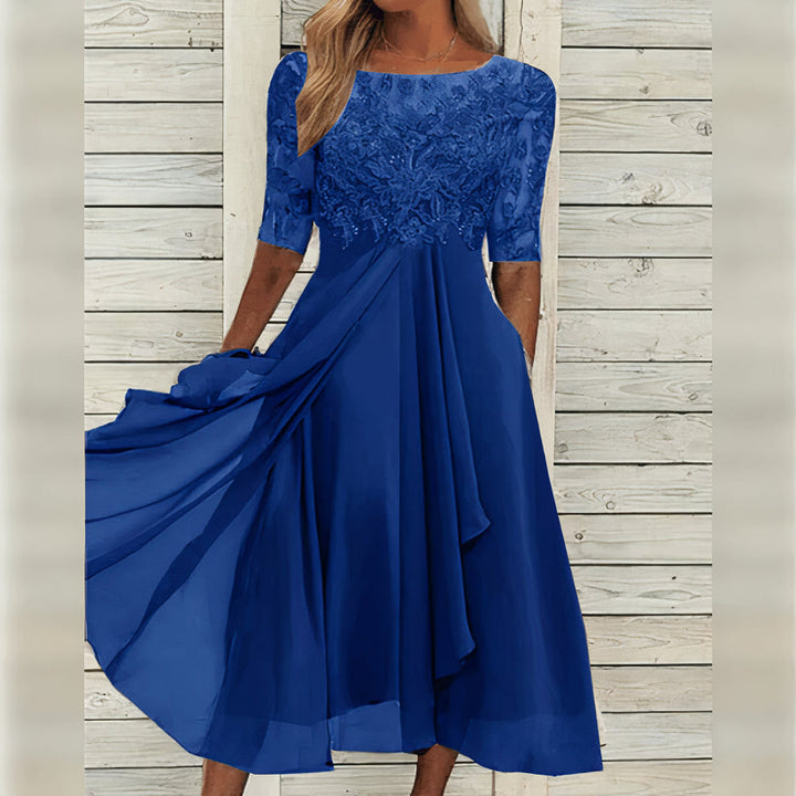 Harper™ | Elegantes Midikleid aus Spitze