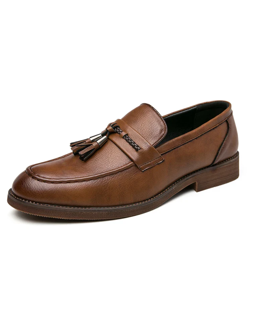 Leather Tassel Loafers