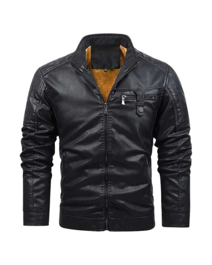 Loris® | Retro-Lederjacke mit Fleece-Futter