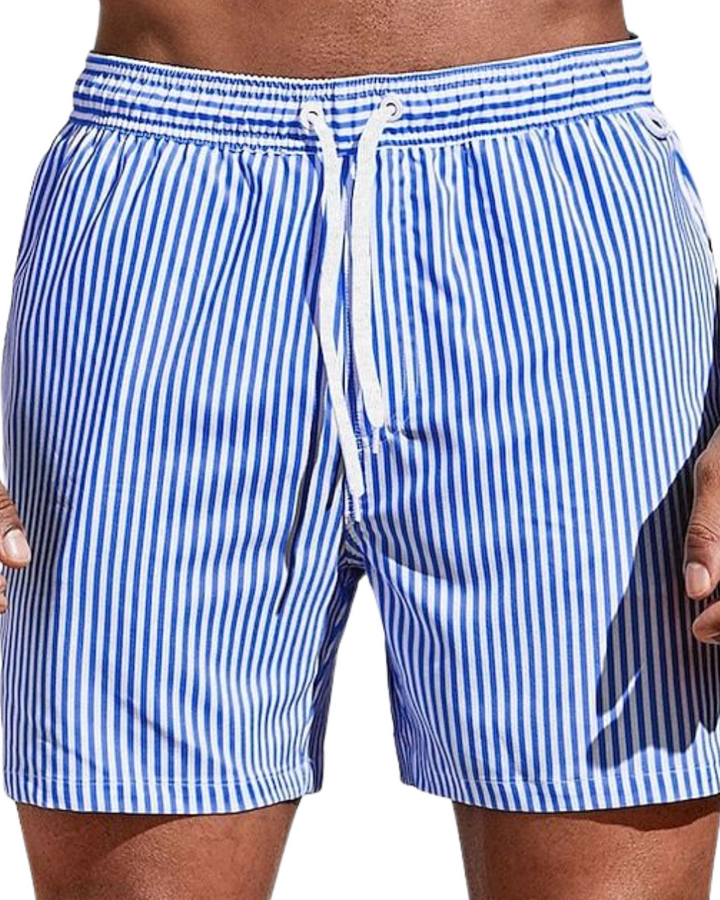 Martin – Legere gestreifte Boardshorts
