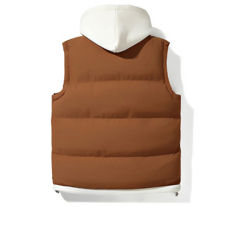 Soft Shell Kapuzen-Puffer-Weste
