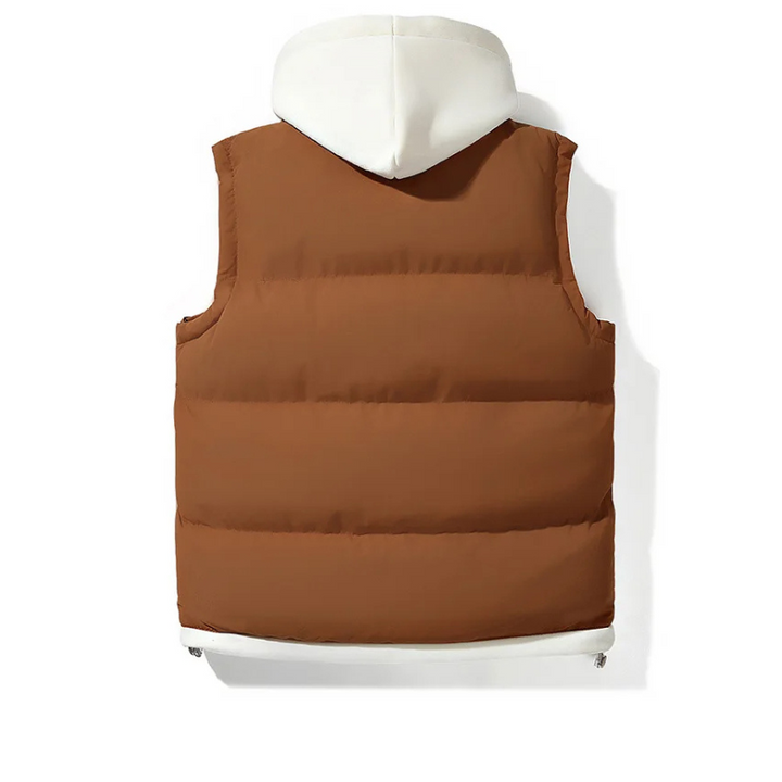 Soft Shell Kapuzen-Puffer-Weste