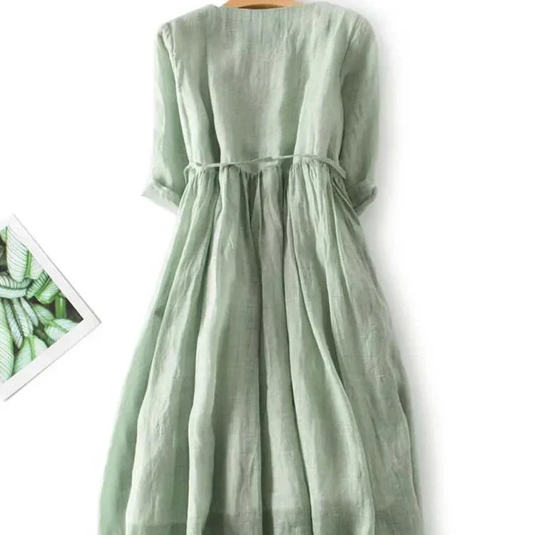 Nadège™ | Federleichtes Maxikleid