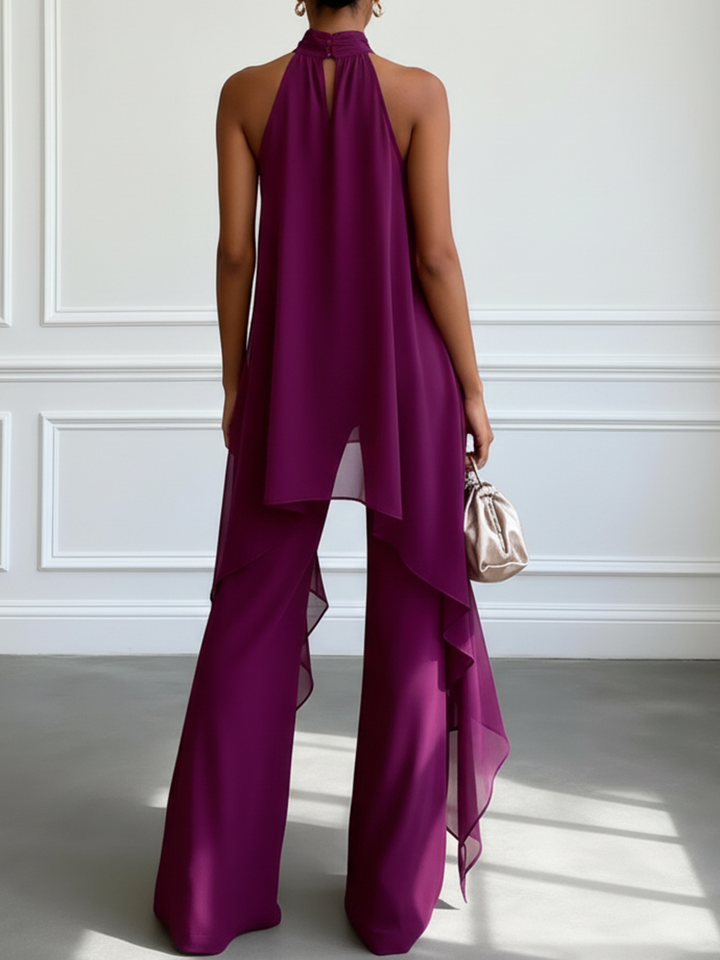 Elegantes Set mit Halter-Top und Hose