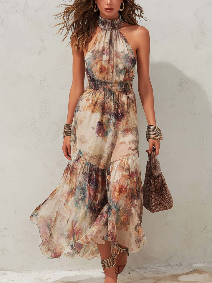 Chloe | Vintage Floral Midikleid