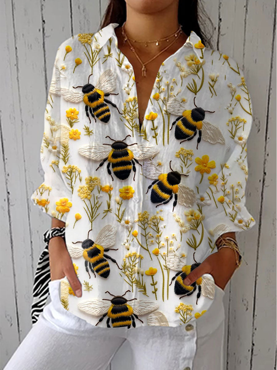 Susan – Garden Bee Blumenbluse