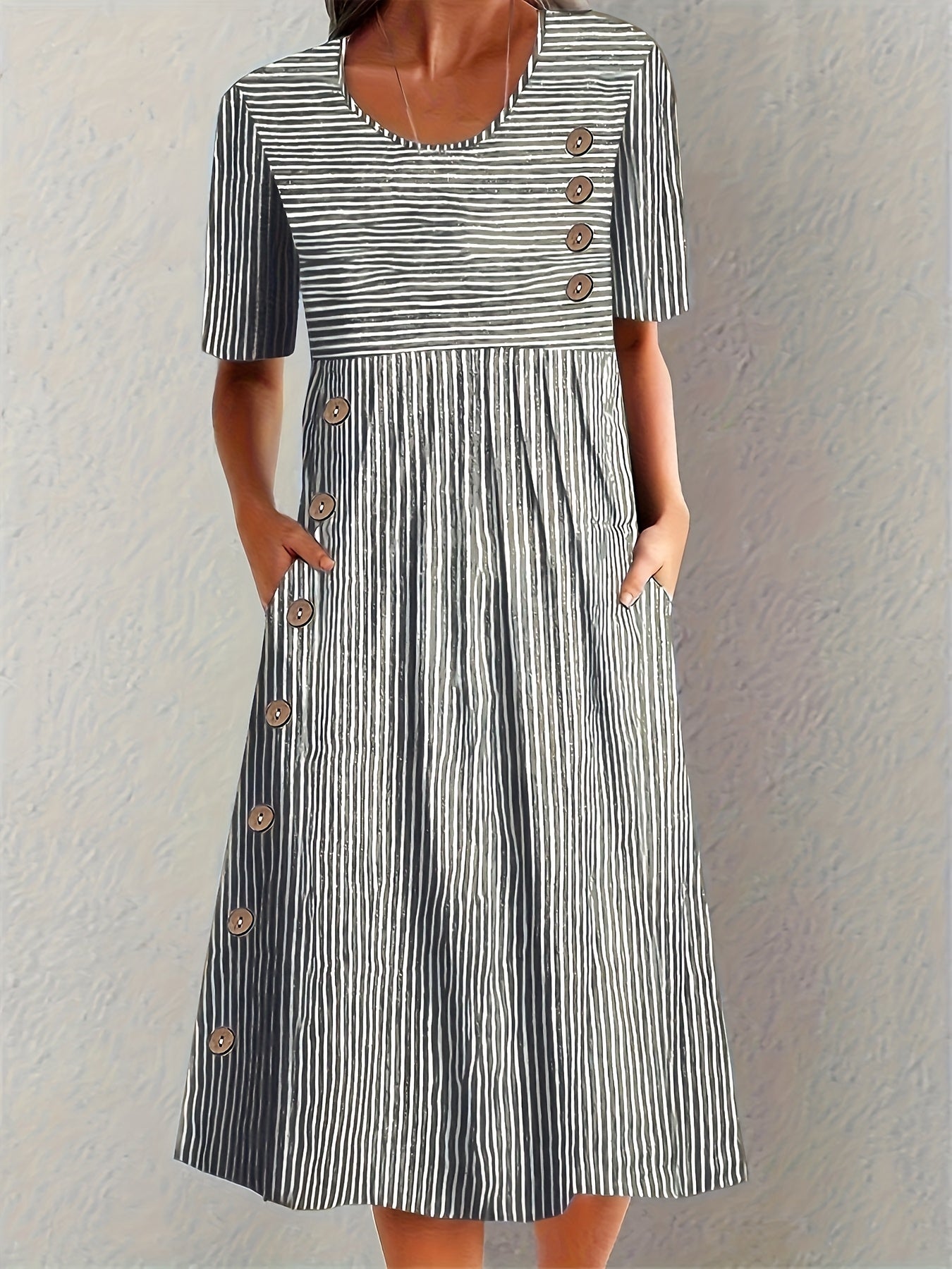 Belle | Gestreiftes Sommerkleid