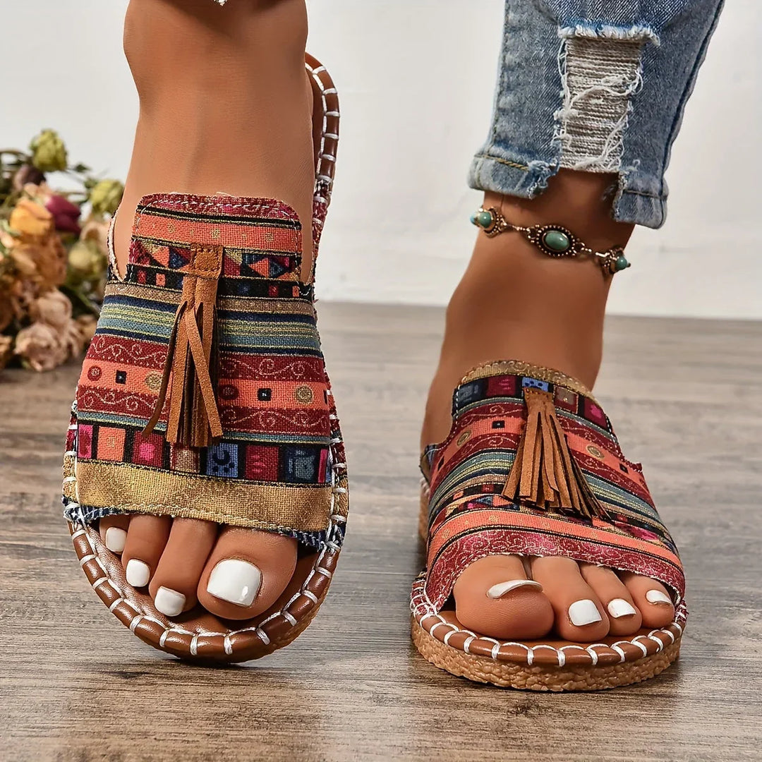 Leena - Bequeme flache orthopädische Sandalen