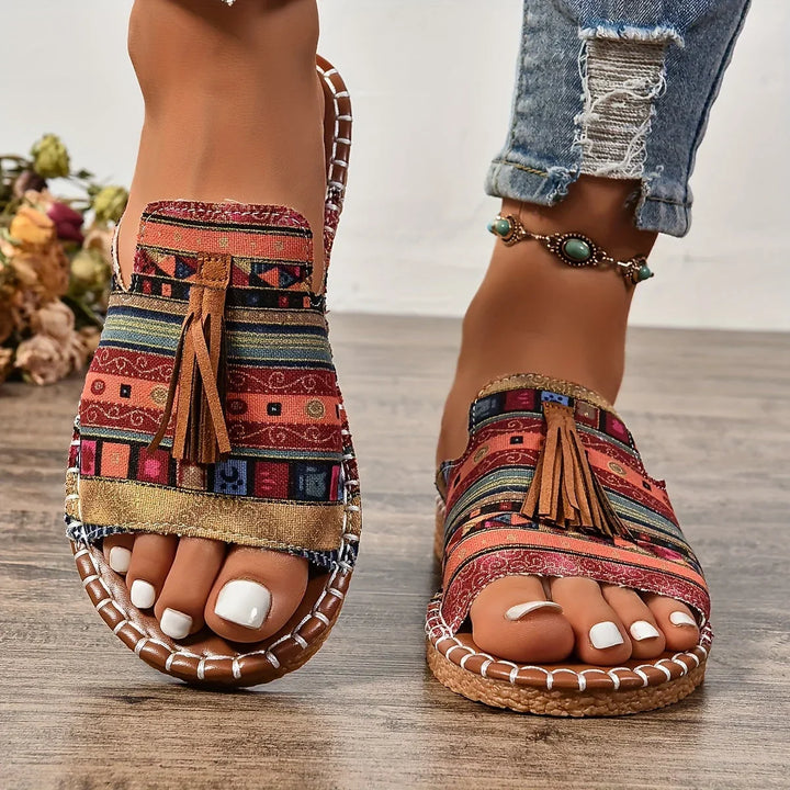 Leena - Bequeme flache orthopädische Sandalen