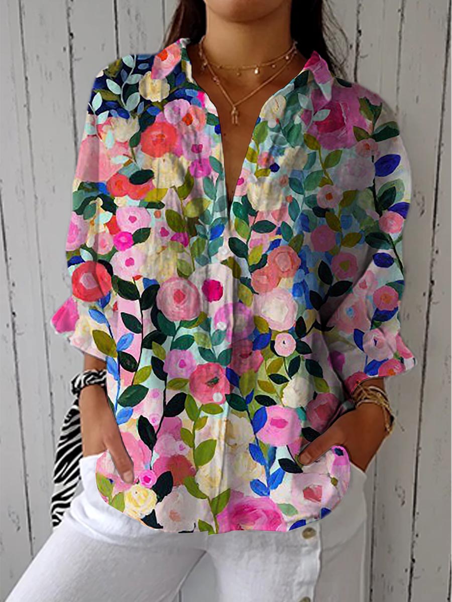 Frances – Bluse mit Blumenmuster