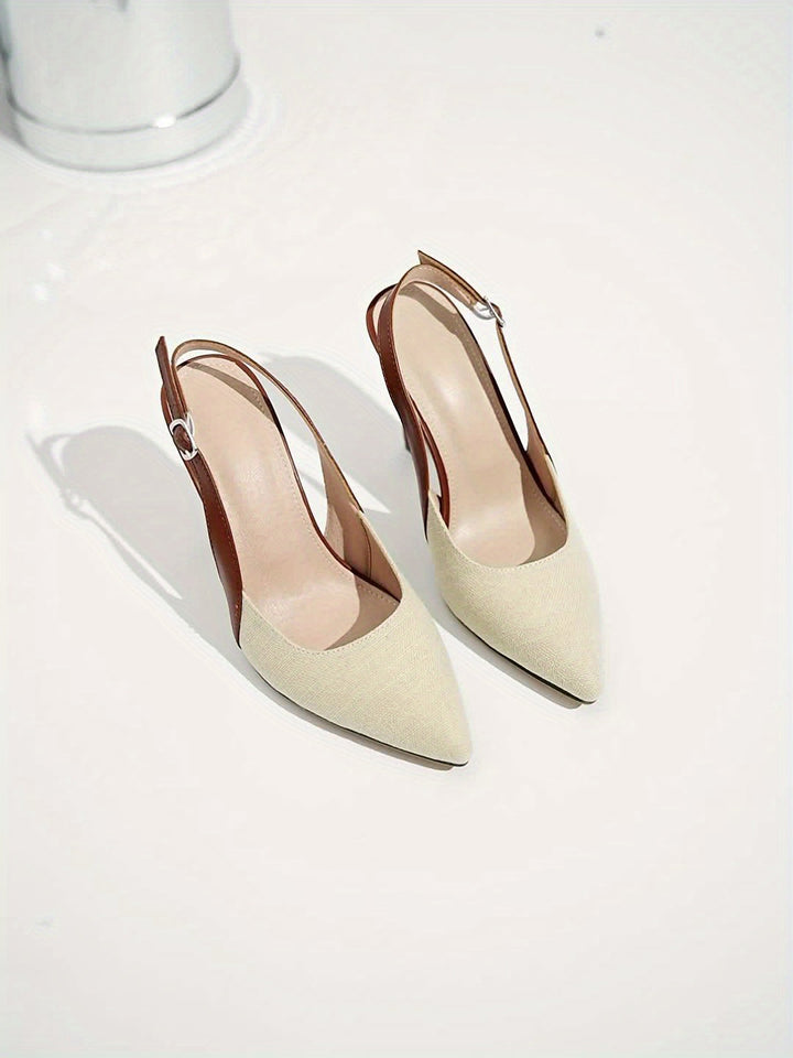 Amélie | Kontrast Slingback Heels