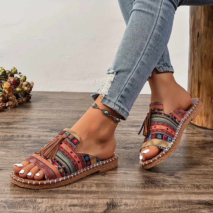 Leena - Bequeme flache orthopädische Sandalen